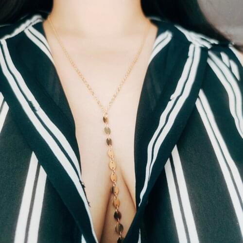 Simple Chest Chain Sexy Bikini Personalized Body for Women Sequined Cross Chain Belly Female Bodysuit Jewelry Girl Fashion Beach