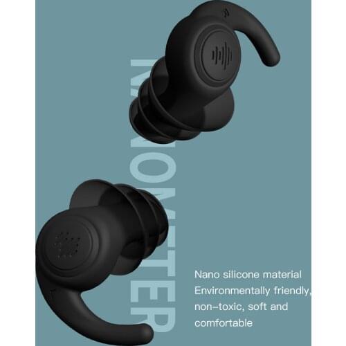 Silicone Sleeping Ear Plugs Industrial Noise Reduction Canceling Sound Insulation Ear Protection Earplugs Anti-Noise Plug Travel