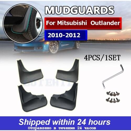 Front Rear Molded Car Mud Flaps For Mitsubishi Outlander 2010 2011 2012 Mudflaps Splash Guards Mud Flap Mudguards Fender