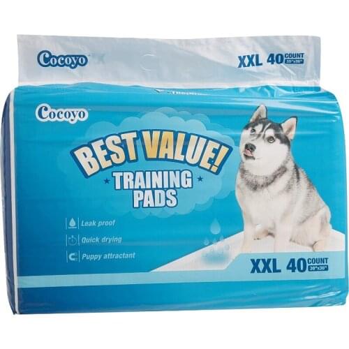 Super Absorbent Dog Training Mat Clean Diaper Cage Mat Dog Diaper Cage Mat Pet Supplies Leak Proof Back 76*91 CM 40Pcs