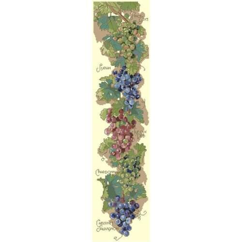 Grape Patterns Counted Cross Stitch 11CT 14CT 18CT DIY Chinese Cross Stitch Kits Embroidery Needlework Sets home decor