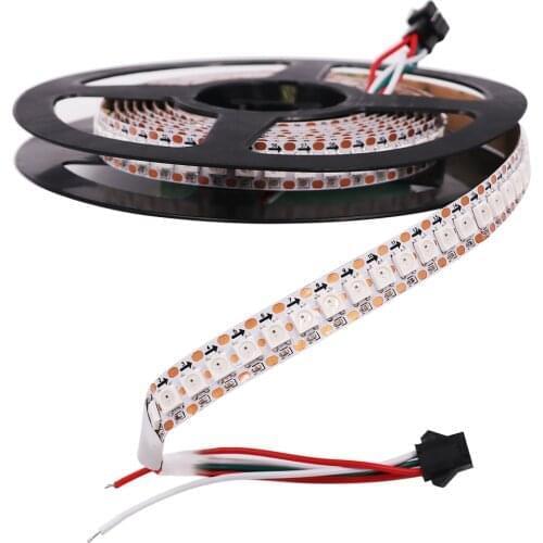 1m 2m RGB LED Strip 5050 WS2812B Addressable Smart Pixel Strip 144led/m 5V RGB Light Led Tape WS2812 IC Full Color Auto Running