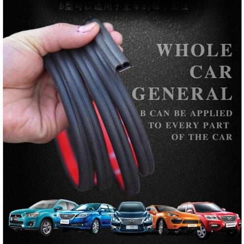 2 ~ 8 meters B type door gasket car door B pillar rubber strap for Ford Focus Fusion Escort Kuga Ecosport Fiesta Falcon EDGE