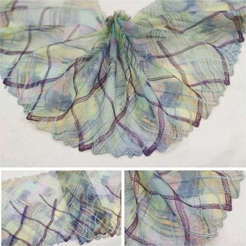 2Meters DIY Crafts Sewing Ribbon Mesh Net Lace Trim Trimming Fabric Material DIY Garment Accessories 20cm Width