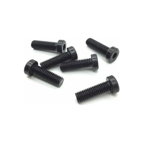 2pcs M16 Allen short head screws hex socket thin headel screw mechanical bolts carbon steel bolt black color 30mm-50mm length