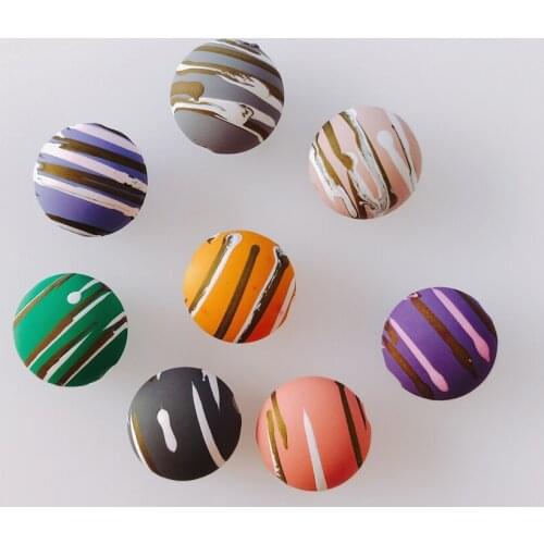 10pieces/lot resin Acrylic pendant Earring Accessories ball earrings Supplies for Jewelry Accessories