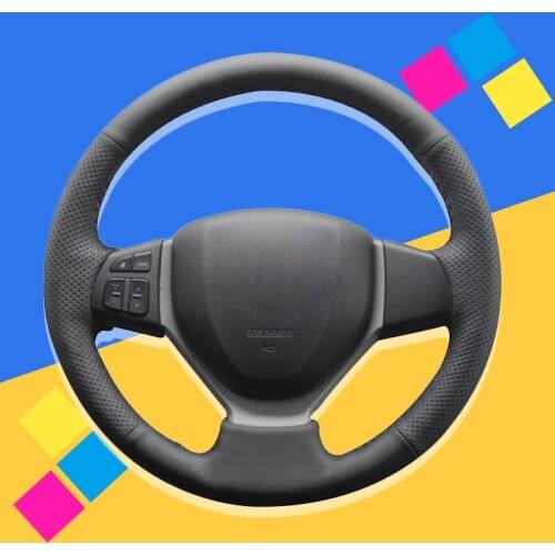 Auto Braid On The Steering Wheel Cover for Suzuki CELERIO S-CROSS SX4 2013 2014 Suzuki Vitara 2015 DIY Car Covers Car-styling