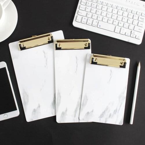 Marble Pattern A4 Clipboard Board Clip A5 A6 Folder Filing Note Memo Paper Pad Stationery Clamp Document Writing Pad Filing