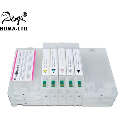BOMA.LTD 4900 Refillable Ink Cartridge With ARC Chip T653 For EPSON Style Pro Designer Printer 200ML/PC