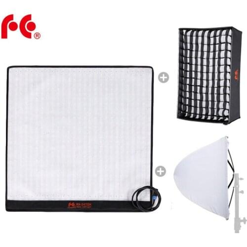 FalconEyes RX-24TDX Flexible Rollable Cloth LED Fill-in Light Lamp Studio Video Lighting Panel 150W Bi-Color 3000K-5600K Softbox