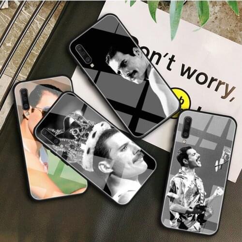 Freddie Mercury Queen band Tempered Glass Case For Samsung Galaxy A 10S 10E 20S 20E 30S 40 50S 60 70 80 90 6 7 8 Shell