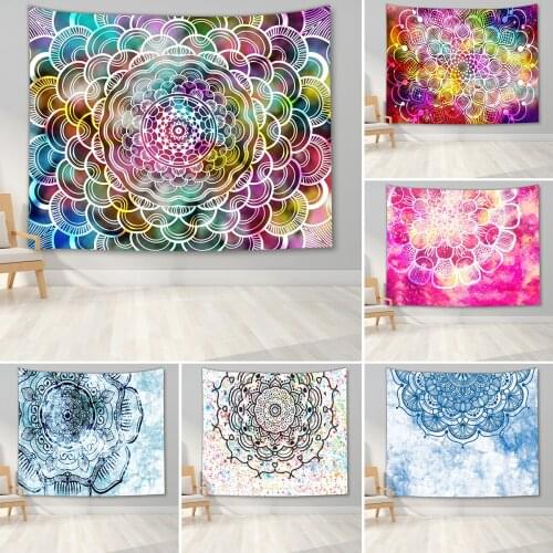 Mandala Tapestry Indian Yoga Meditation Wall Hanging Sandy Beach Towel Rug Blanket Camping Sleep Tent Travel Mattress Tapestries