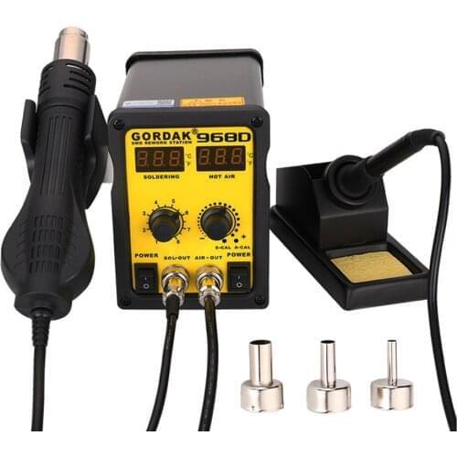 Gordak 968 Heat Regulated Hot Air Blow Soldering Soldering Iron Station Replacement Part Repair