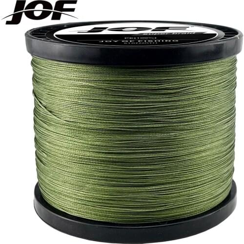 JOF 1000M 500M 300M Peche 4 Strand Braided Fishing Carp Cord Spinning PE Multifilamento Sea Japan Wire Super Strong