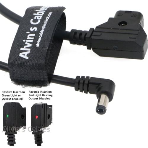 Alvins Cables D Tap to 2.1 DC 12v Right Angle Cable AlvinTap Protective DTap for KiPRO LCD Monitors 60CM