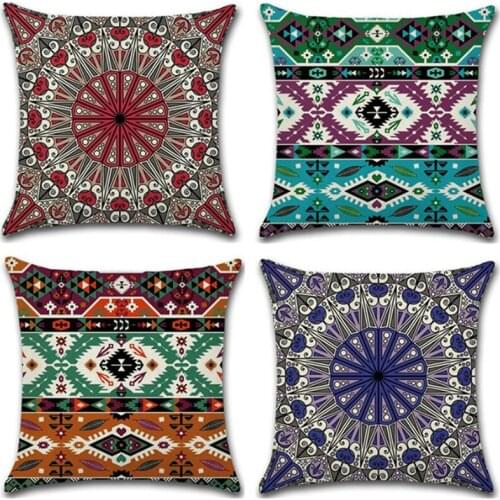 Mandala style Pillow covers Cushion cover Throw Pillows Car Home Decoration Decorative Pillowcase 45x45cm