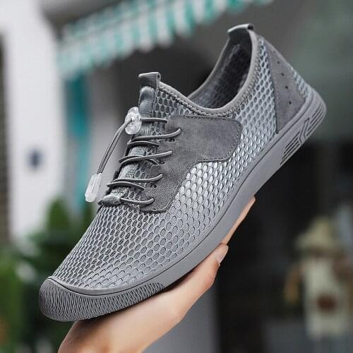 Men Shoes Summer Soft Loafers Lazy Shoes Lightweight Cheap Mesh Casual Shoes Men Sneakers Breathable Lightweight Shoes