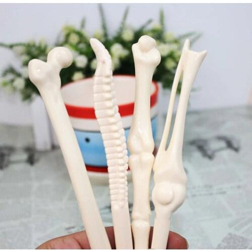 Hot Novelty 5Pcs/Set Bone Ballpoint Pen School Doctor Nurse Office Writing Stationery Refill Ballpoint Pen Student Gifts Reward