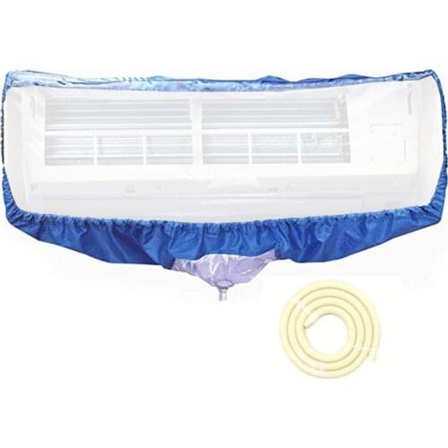 Air Conditioner Waterproof Cleaning Cover kit with Support Plates Dust Washing Clean Protector Bag for Mini-Split AC Units