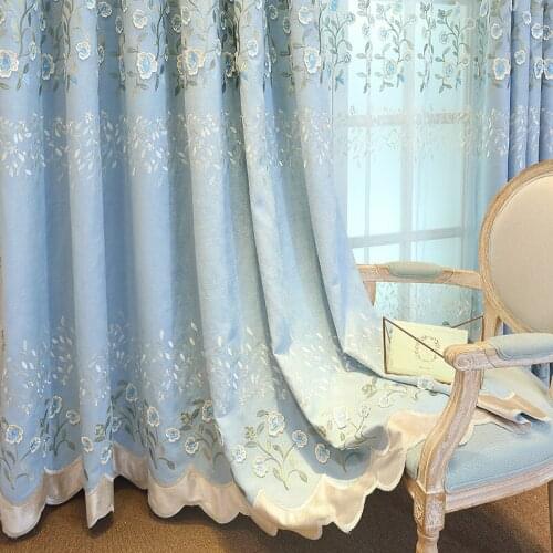 New Country Style Curtains Modern Simpleclassical Curtains Embossed and Vivid Fancy Curtains Curtains for Living Room Bedroom