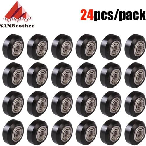 10PC Openbuilds Plastic wheel POM with Bearings big Models Passive Round wheel Idler Pulley Gear perlin wheel for CR10 Ender 3
