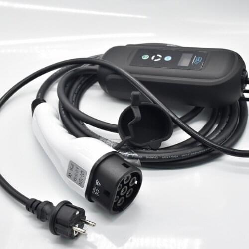 Portable household new energy electric car charging gun IEC62196 mode two European standard 7 holes 16A