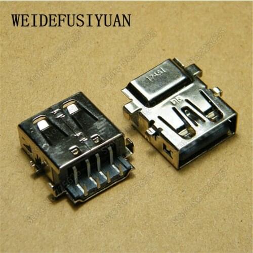 USB 2.0 Jack Connectors For ASUS TP500L TP500LN R544L 4P USB Female Port Plug