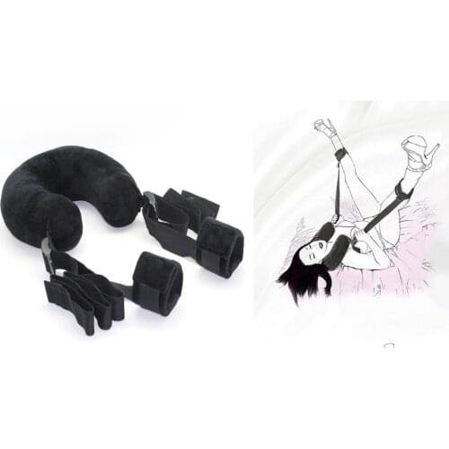 Sex Pillow With Ankle Cuffs Adult Game Sex Swing Chairs Open Leg Bondage sex enhancer strap Belt Furniture Adult Sex Restraints