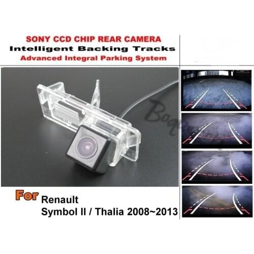 For Renault Symbol II 2 / Thalia 2008~2013 Smart Tracks Chip Camera / HD CCD Intelligent Dynamic Parking Car Rear View Camera