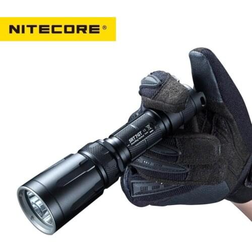NiteCore SRT7GT Cree XP-L HI V3 1000LM Red Green Blue UV LED Flashlight by 18650 Battery for Camping