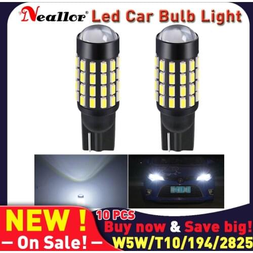 T10 W5w Led Canbus Side Lights Bulb On Car 194 168 Clearance Dome Trunk License Plate Interior Auto Diode Lamp For Skoda Opel VW