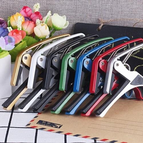 High Quality Aluminium Alloy Universal Capo Guitar Accessories Quick Change Clamp Key Acoustic Classic Adjusting Guitar Parts