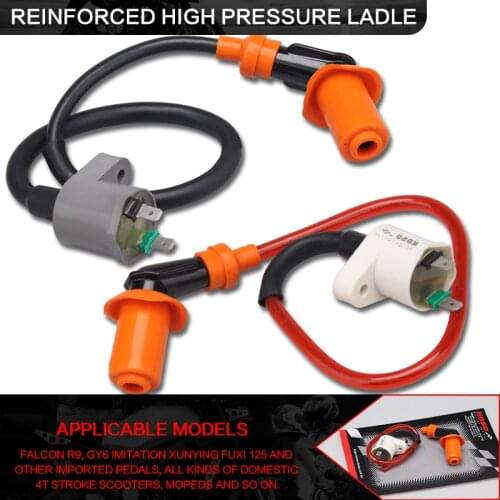 Performance racing high voltage Ignition coil for Scooter DIO50 ZX50 GY6 50 GY6 125 GY6 150 139QMB 152QMI 157QMJ