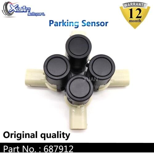 XUAN 4pcs PDC Parking Sensor Bumper 687912 For Maserati GranSport GranTurismo Quattroporte Coupe Spyder 4.2L 2005-2008