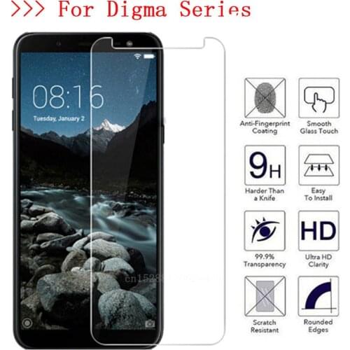 9H Tempered Glass for Digma LINX A452 A500 A501 C500 VOX S506 S507 S508 S509 S513 3G 4G Protective Film Screen Protector