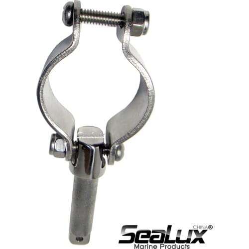 Sealux Marine Grade Stainless Steel Clamp on Oarlock for 1/2" socket Marine Yacht Boat Fishing Accessory