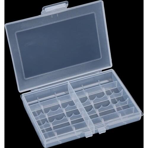 1pc Hard Plastic Battery Case Box Organizer Container For AA And AAA Battery Holder Storage Boxes Case Cover