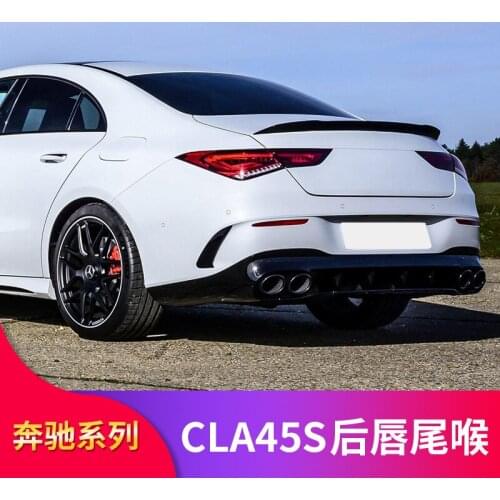2021 Suitable For Benz Mercedes Cla200 Cla260 Sedan Car Cla250 Modified Cla45s and Tail Throat Amg Rear Lip Four Outlet Exhaust