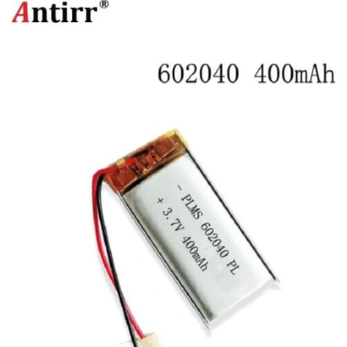3.7V 500mAh 602040 Lithium Polymer Li-Po li ion Rechargeable Battery cells For Mp3 MP4 MP5 GPS PSP mobile bluetooth