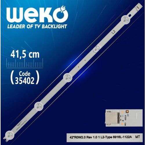 42 ROW2.0 REV 1.0 1 L2-TYPE 6916L-1122A MT - 41.5 CM 5 LED- (WK-989)