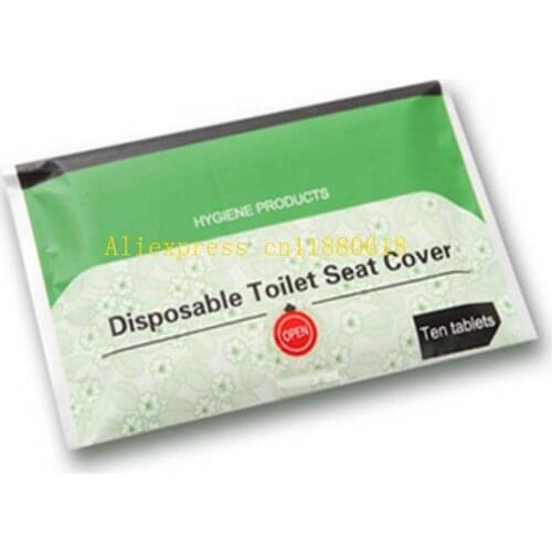 50packs/lot Free Shipping Disposable Paper Toilet Seat Covers Camping Festival Travel Loo wc mat For travel