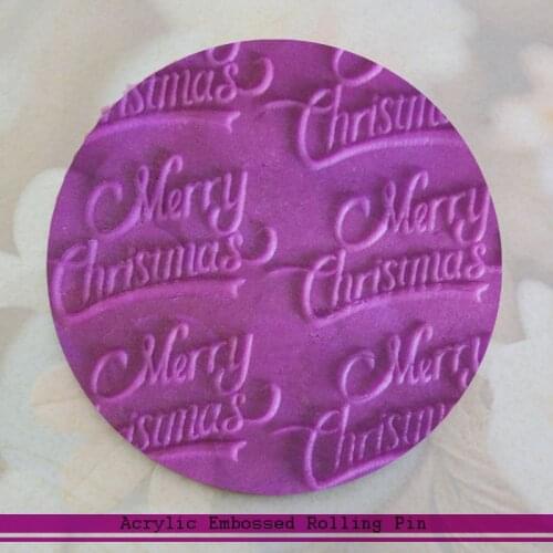 Non-stick Fondant Rolling Pin Cake Dough Roller Christmas Decorating Crafts Baking Cooking Tool