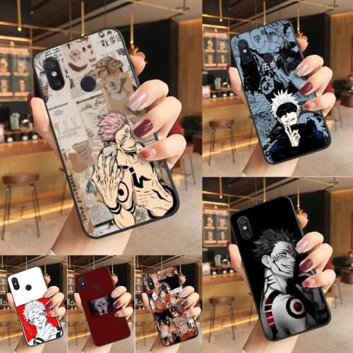 Jujutsu Kaisen Sukuna Phone Case For Redmi K20 Note 5 7 7a 6 8 Pro note 8T 9 Xiaomi Mi 8 9 SE Fundas Capa Back Cover