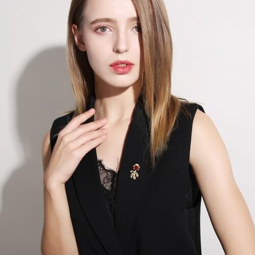 DARA Red Goldfish Fashion Women Brooch Cute Japenese Style 2021 New Trend