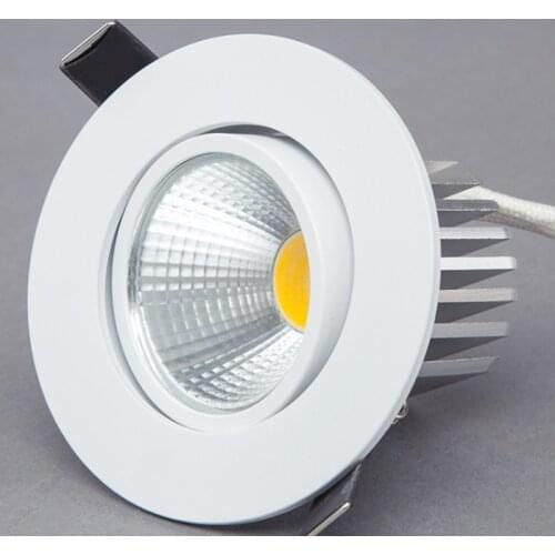 Dimmable LED COB Downlight AC110V 220V 5W/7W/9W Recessed LED Spot Light lumination Indoor Decoration Ceiling Lamp