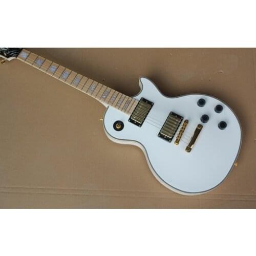Electric guitar white body gold accessories rosewood fingerboard can be customized free delivery