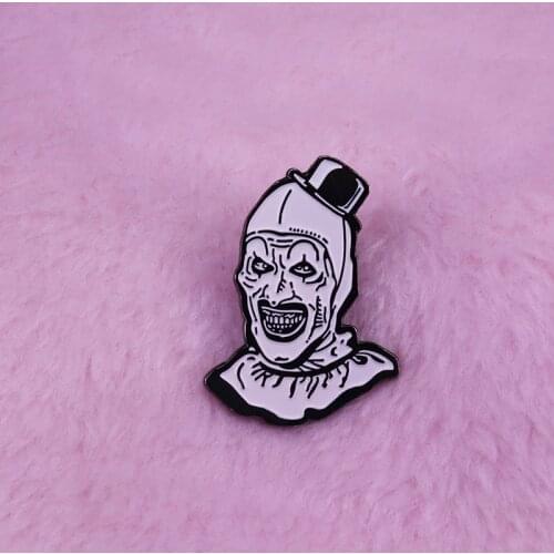 Art the Clown from Terrifier badge cool horror lovers gift