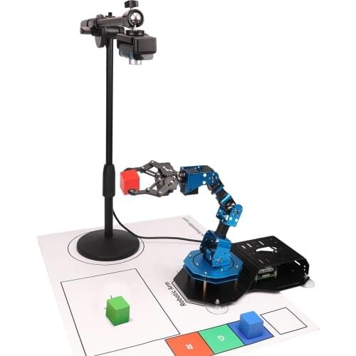 Raspberry Pi 4B AI Vision 6 DOF Robotic Arm/ Python Program Toy kit