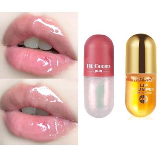 5.5ml Lip Enrichment Peppermint Capsule Lip Enrichment Cream Lip Oil Big Mouth Lip Gloss Moisturizing Lip Glaze Plump Lips