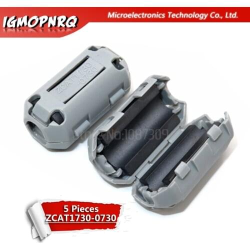 5PCS ZCAT1730-0730 ZCAT1730 inner diameter of 7mm magnetic interference ferrite filter Magnetic ring